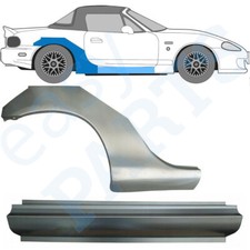 MAZDA MX-5 NB 1998-2005 REAR WHEEL ARCH + SILL REPAIR PANEL / SET / RIGHT RH