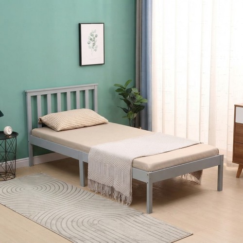 Pine bed frame - bed, single