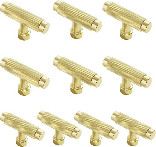 Pack gold cabinet handles - 10-pack,