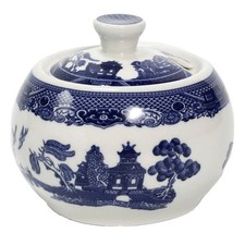 Blue Willow Sugar Bowl with