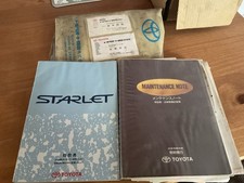Toyota Starlet Glanza EP91 1995/6 Owners Manual & Maintenance Notes Japan Taxes