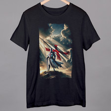 St George Cross T shirt Black UK GB Great Britain United Kingdom Small to 4XL