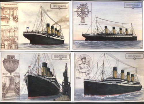 Modern postcards titanic - titanic, 1st