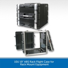 10U 19" ABS Rack Flight Case