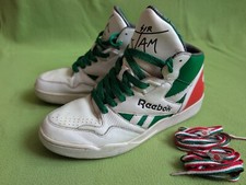 Reebok Sir Jam Mid Hexalite White Red Green UK 8 Retro Men's Boots Trainers Shoe