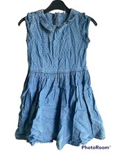 M&S – kids blue spotty dress