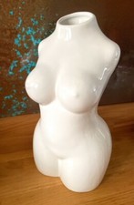 Large White Body Bust Vase