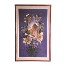 Large Framed Batik Artwork