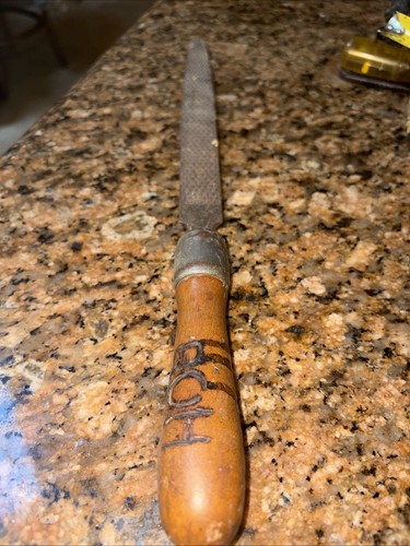 Antique heller halfround - , 15"