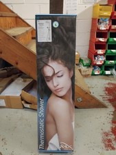 Atmos Shadow Thermostatic Inline Mixer Valve With Overhead