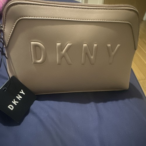Dkny beige faux - dkny, leather
