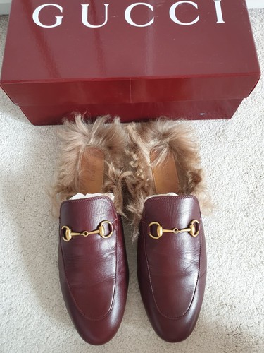 Gucci princetown dark maroon - princetown,
