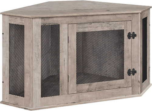 Corner dog crate furniture - crate,