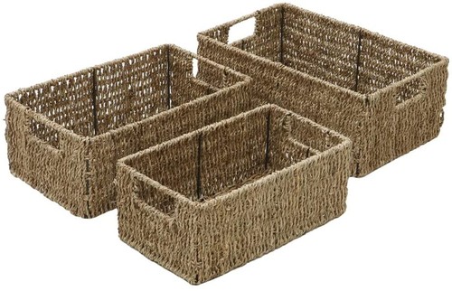 Seagrass storage baskets - storage,
