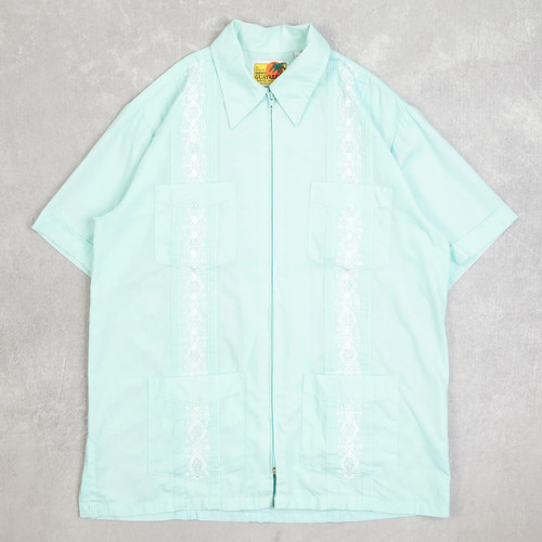 Vintage cuban guayabera short - cuban,