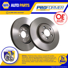 2x Brake Discs Pair Vented