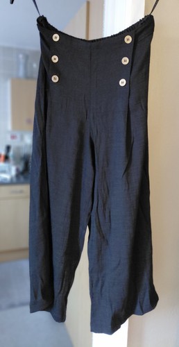 Black mixed linen - black,