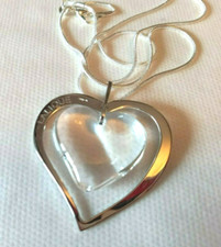 LALIQUE LARGE HEART PENDANT