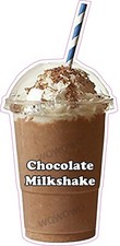 Ice cream van sticker Chocolate Milkshake (B) trailer stickers decal cafe decals