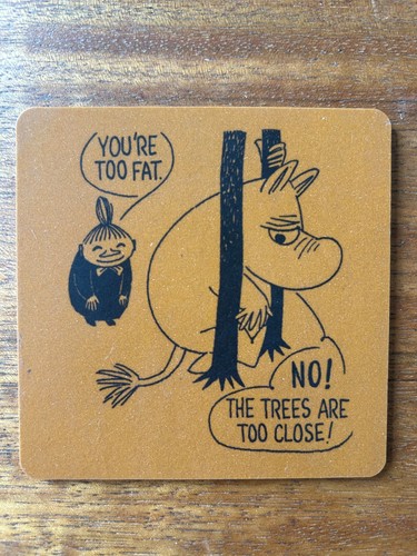 Brown moomin coaster - brown,