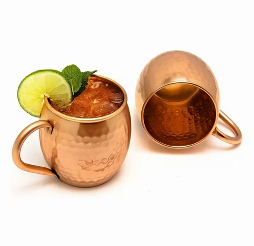Hammered copper moscow mule - hammered,