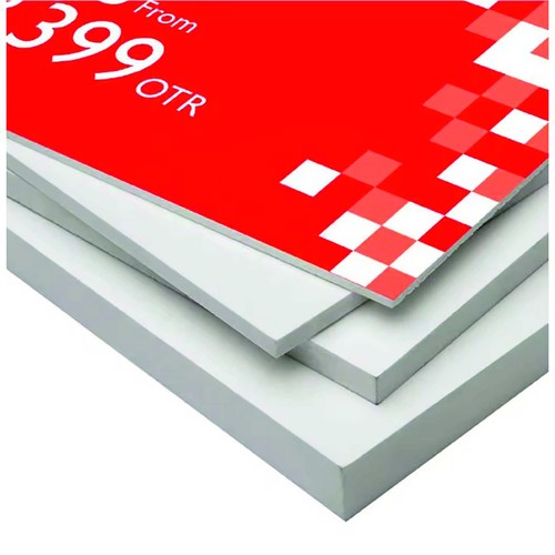 White matt pvc foam - white,