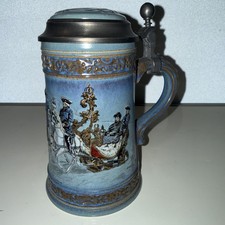 GERZ Lidded Beer Stein KING