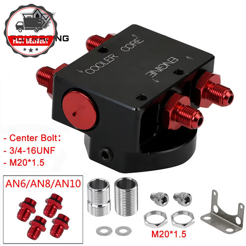 Oil filter sandwich adaptor - -,