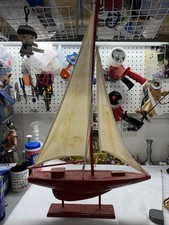 Vintage HUGE Pond Yacht Wood