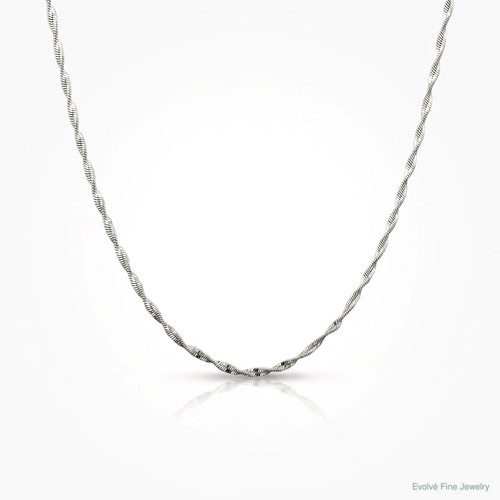 Sterling silver 2mm twisted - 2mm,
