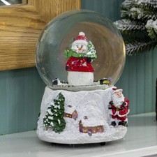 Christmas Workshop 15 Cm Musical Snow Globe - snowman - 84410