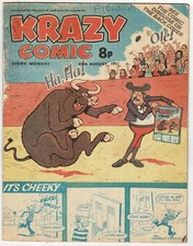 Krazy comic 27th August 1977 (Cheeky, Buytonic Boy, Paws, Pongo) - combined P&P