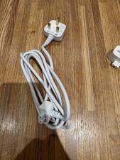 Genuine Apple Macbook Pro Air Mac UK 3 Pin Power Adapter Magsafe Cable Cord Lead
