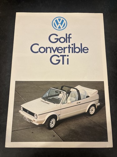1983 golf gti convertible - vw,