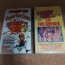 2 Carry On Films On VHS Video
