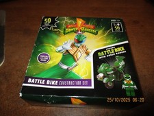 mighty morphin power rangers battle bike,green 50 piece construction set