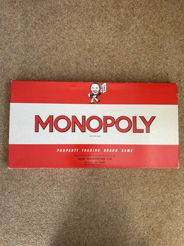 Vintage 1960 monopoly board - 1960's,