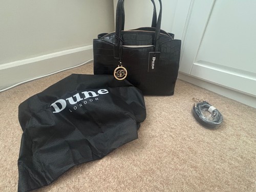 Dune croc effect tote bag