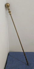 LARGE VINTAGE BRASS FIRE POKER EXTRA LONG 27 INCHES GOOD CONDITION READY TO USE