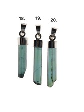 Blue tourmaline pendant - blue,