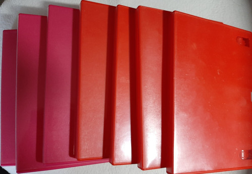 Empty dvd boxes x3 pink - x7,