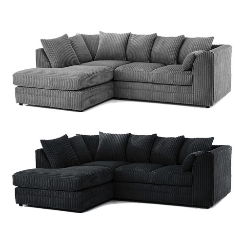 Luxor corner sofa suite - luxor, grey