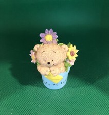 BEAR IN A FLOWER POT ORNAMENT WORDING POTS OF LOVE SEE PHOTOS