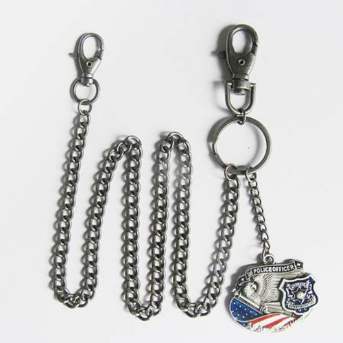 Police officer wallet - police, chain