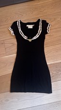 Wheels and Dollbaby Black And Cream Mini Dress Size 2