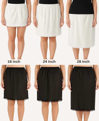 Ladies lace half slip - half,