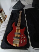 Cort A5 Artisan 5 String Electric Bass with Case - Red