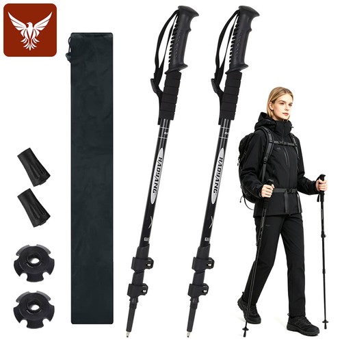 Adjustable hiking poles - 2x,