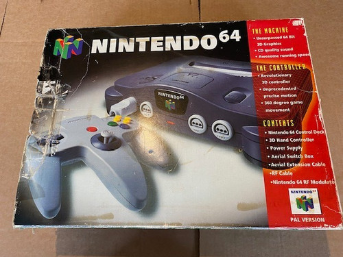 N64 console boxed - n64,