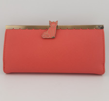 NICA 100% PU Leather Pink Purse Wallet Coins & Money Cards Slots Holder